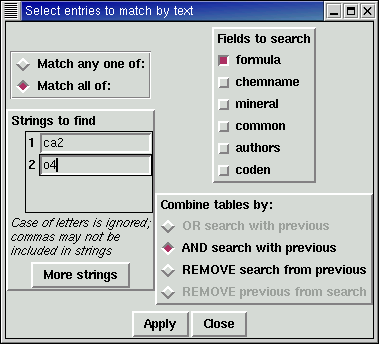 LOGIC menu window