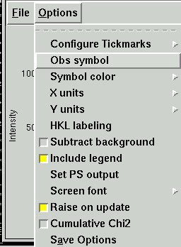 LIVEPLOT Menu