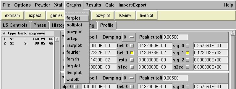 EXPGUI Screen snapshot