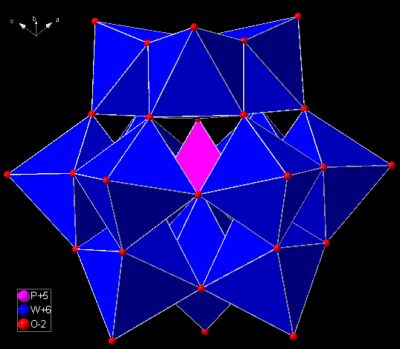 Keggin structure (aquaoxonium dodecatungstophosphate)