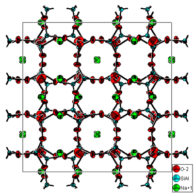 Sodium tecto-hexaoxoalumodisilicate hydrate with broken-off bonds