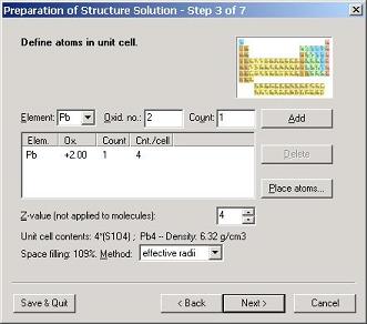 Step 4 - Define atoms in unit cell