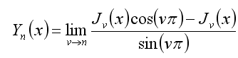 n-th order Bessel function