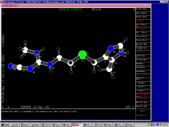 Viewing the structure in Pluton mode