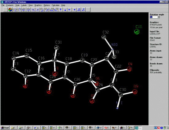 Ortep-3 with a GSAS structure file