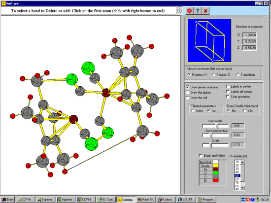 Using the mouse to custom place atom labels