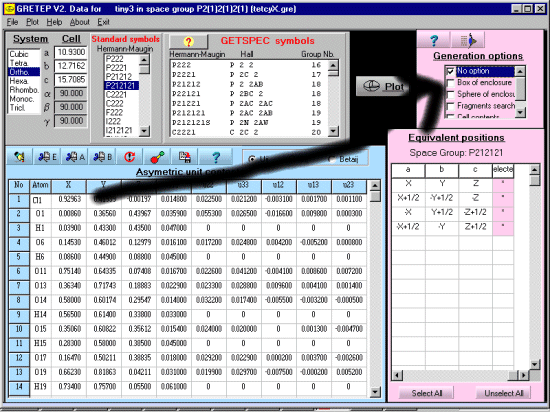 Main Gretep Plot Menu