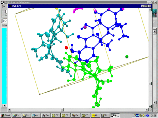 Rendering the structure in Povray