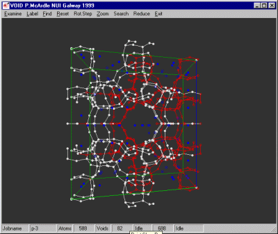 Void Search on a Zeolite