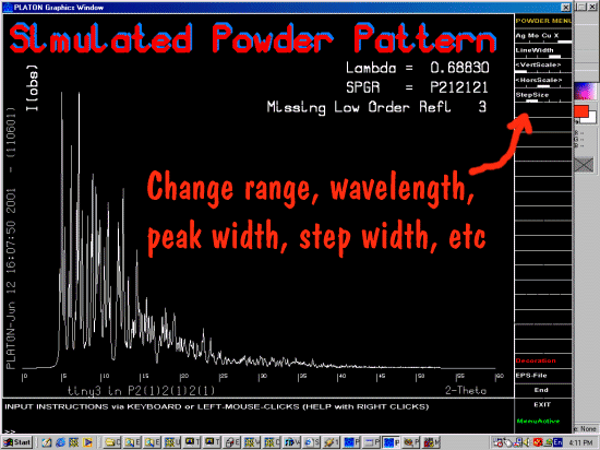 Platon's HKL2Powder default screen