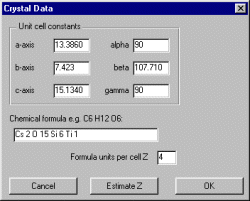 Crystal Data Prompt Box